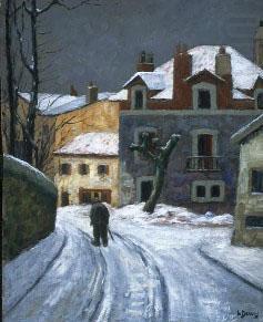 Louis Dewis Snow in Biarritz china oil painting image